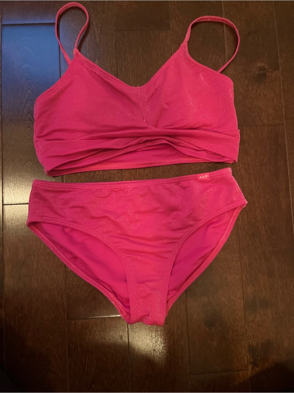 abercrombie kids Hot Pink Twin Bikini Top Set